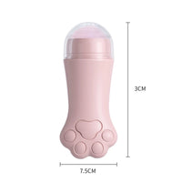 Cat Paw Rose Quartz Face Oil Absorbing Roller