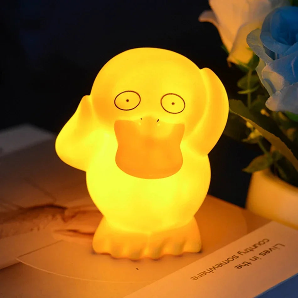 Pokemon Night Light Glowing Anime Figures, Gengar Squirtle Charmander Psyduck Bedside Led Lamp 12 CM