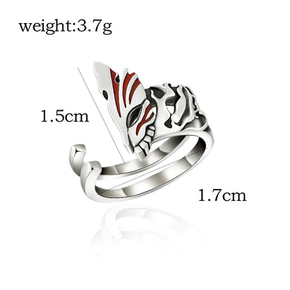 Anime Bleach Cosplay Ring Kurosaki Ichigo Metal Adjustable Unisex Rings Jewelry Accessories