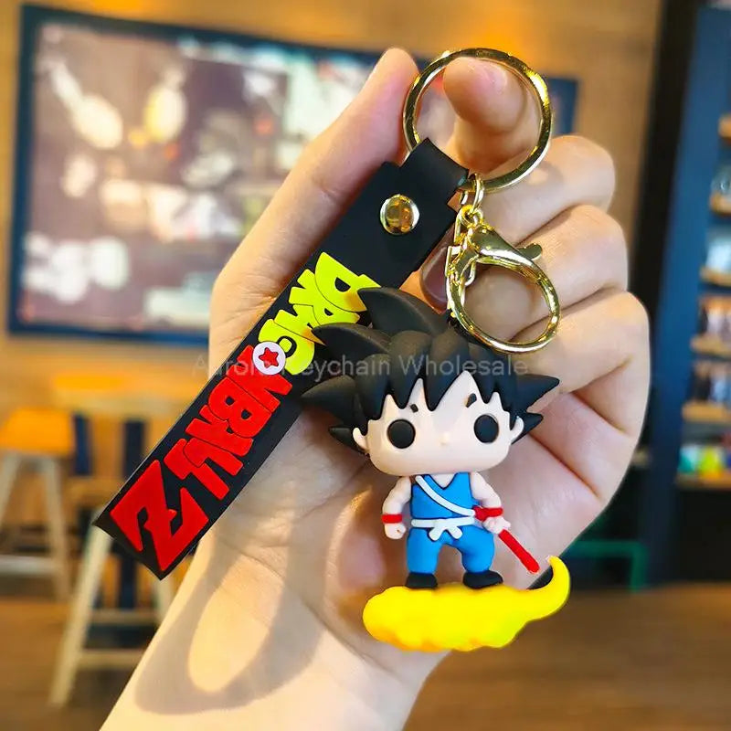 Dragon Ball Z Key Chains Anime Series Car Pendant Keyring Kids Accessories Gifts