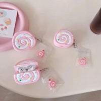 Strawberry Swiss Roll AirPods Case