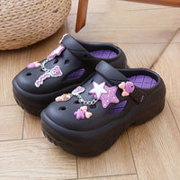 Cute Stars and Bows Summer Platform Shoes CLOUDANIMESTUDIO
