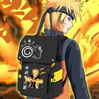 Naruto Anime Backpack, Naruto Shippuden College School Student Bag Multifunctional Large Capacity Computer Travel Backpack