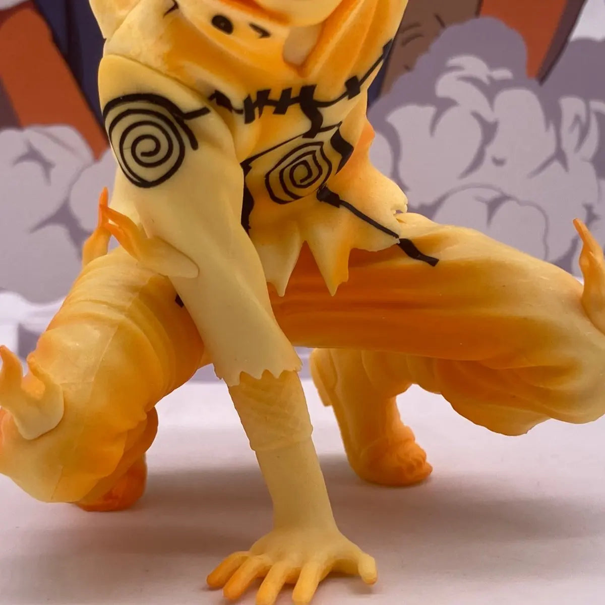 NARUTO UZUMAKI Tailed Beast Mode Sitting Form, Naruto Shippuden Figures Action Figures 10cm