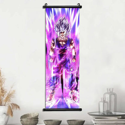 Dragon Ball Super Posters, Anime Wall Artwork Ultra Instinct Goku Vegeta Canvas Super Saiyan Hanging Scrolls Home Room Decor