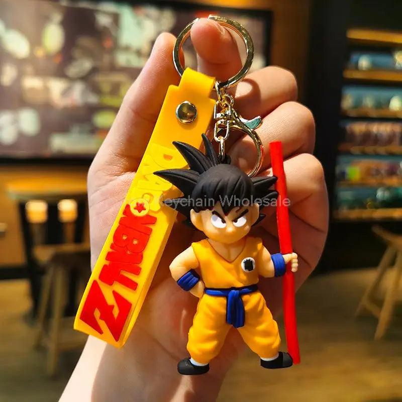 Dragon Ball Z Key Chains Anime Series Car Pendant Keyring Kids Accessories Gifts