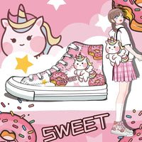 Kawaii Pink Unicorn Sneakers