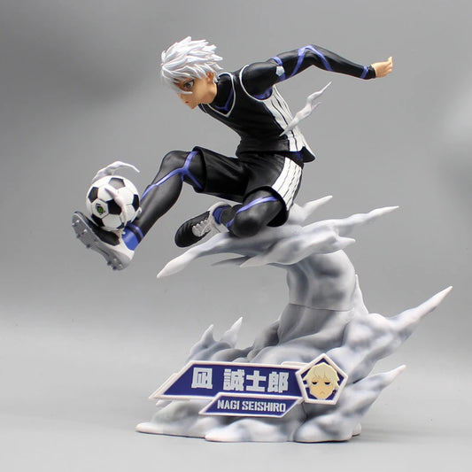 Nagi Seishiro Blue Lock Figures, Anime Figurines Soccer Football Collection Statue Decor 21 cm