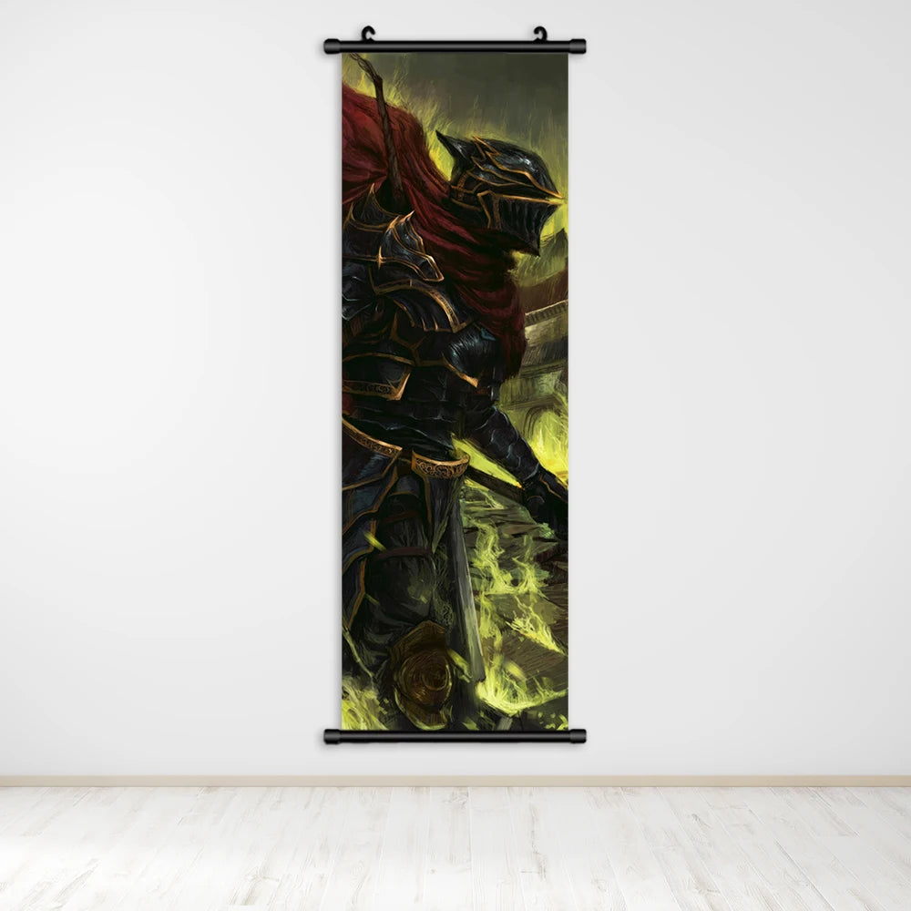 Overlord Anime Canvas Wall Art, Hanging Scrolls Digital Painting Print Posters