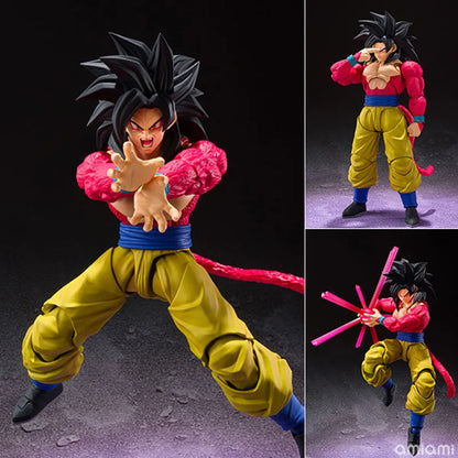 SSJ4 Son Goku Kamehameha Movable Joints Action Figure, Dragon Ball GT Super Saiyan Anime Figurines