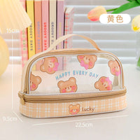 Double-Layer Transparent Pencil Bag CLOUDANIMESTUDIO