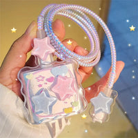 Pastel Stars iPhone Charger Cover