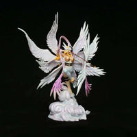 Angewomon Anime Figurine, Digimon Digital Monster Action Figures Bow Shooting Goddess Statue 26 CM CLOUDANIMESTUDIO