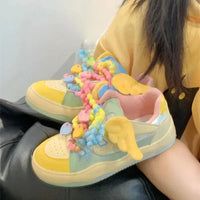 Angel On A Rainbow Platform Sneakers