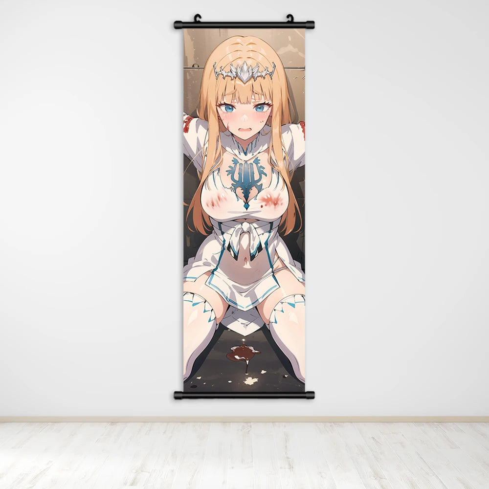 Overlord Anime Canvas Wall Art, Hanging Scrolls Digital Painting Print Posters