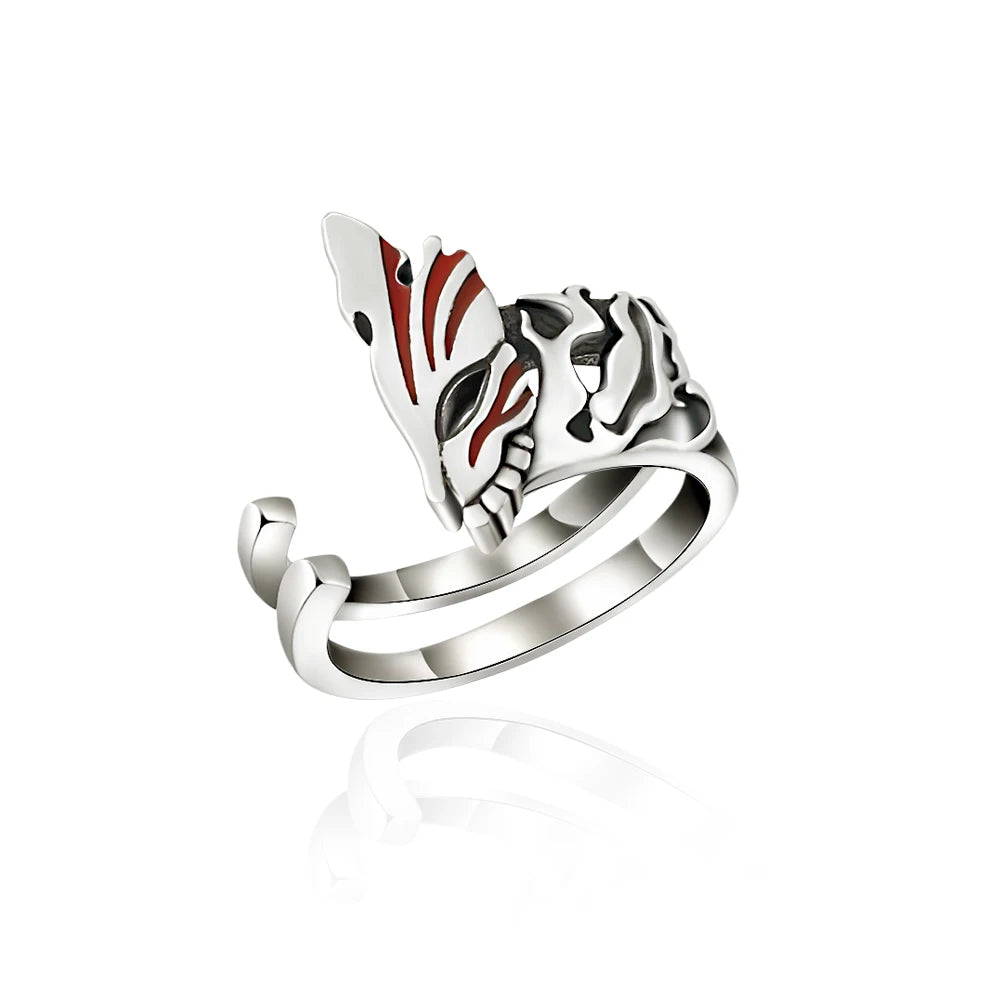 Anime Bleach Cosplay Ring Kurosaki Ichigo Metal Adjustable Unisex Rings Jewelry Accessories
