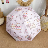 Kawaii Kitty Treats Sun Proof Umbrella