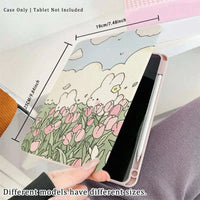 Kawaii Tulips & Bunnies iPad Case CLOUDANIMESTUDIO