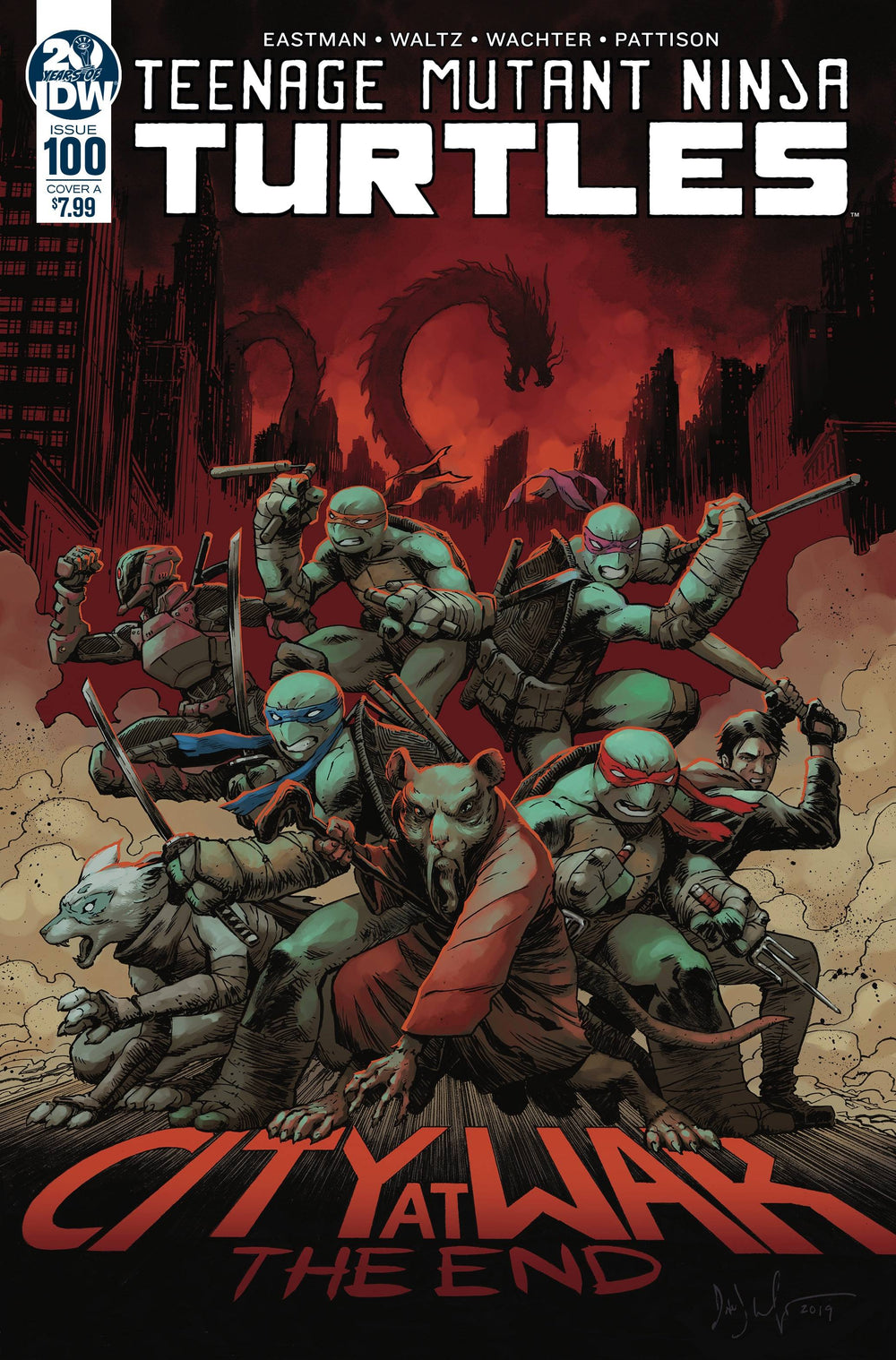 TMNT ONGOING #100 CVR A WACHTER (NOTE PRICE) (12/11/2019) CLOUDANIMESTUDIO