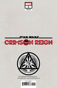 Star Wars: Crimson Reign 5 Unknown Comics Tyler Kirkham Exclusive Virgin Var (06/22/2022)