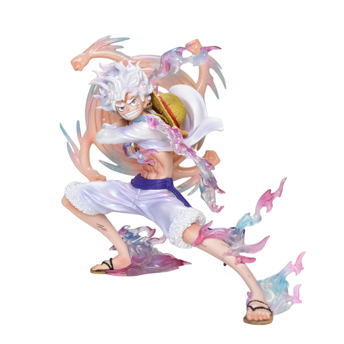 Monkey D. Luffy Anime Figure Gear 5, One Piece Action Figurine PVC Collection 19 CM