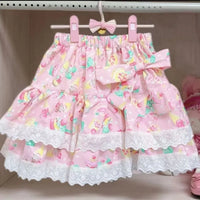 Kawaii Cakes Ruffle Lace Skirt
