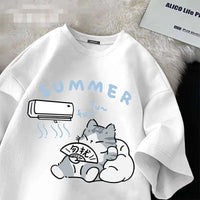 Kawaii Cool Cutie Cat T Shirt CLOUDANIMESTUDIO