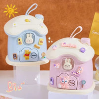 Cute Bunny House Coin Bank
