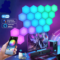 RGB Bluetooth LED Hexagon Lights CLOUDANIMESTUDIO