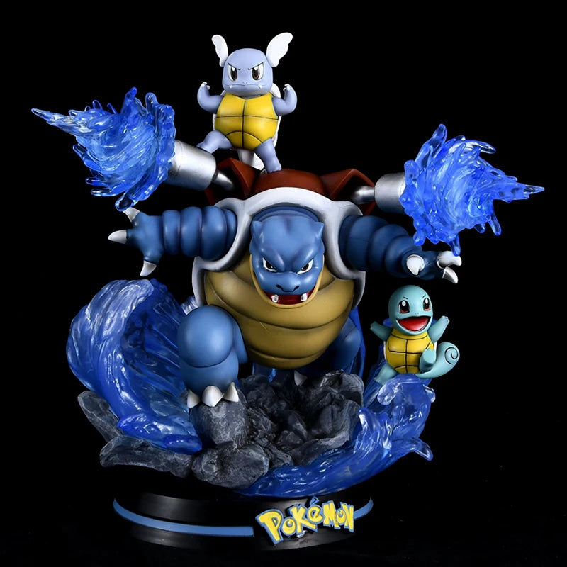 Pokemon Evolution LED Anime Figures, PVC Statue Model Toy Collections 20-35cm