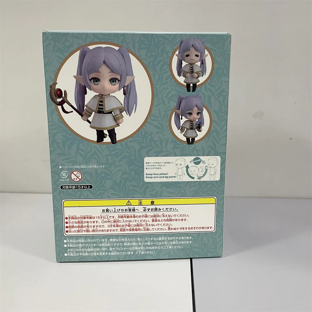 Kawaii Chibi Anime Figure Frieren: Beyond Journey's End Frieren Action Figures Cute Toys for Collector 10 CM