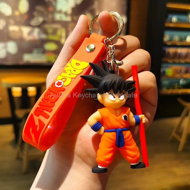 Dragon Ball Z Key Chains Anime Series Car Pendant Keyring Kids Accessories Gifts