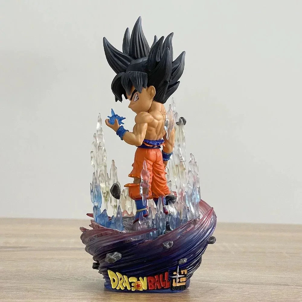 Goku Ultra Instinct Chibi Anime Figure – Dragon Ball Super Mini Figurines PVC Action Statue