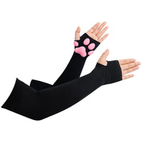 Thigh High Cat Paw Stockings & Arm Warmers