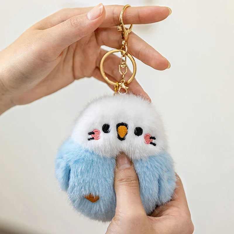 Kawaii Bird Plushie Pendant Keychain