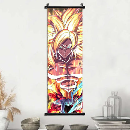 Dragon Ball Super Posters, Anime Wall Artwork Ultra Instinct Goku Vegeta Canvas Super Saiyan Hanging Scrolls Home Room Decor