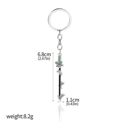 Demon Slayer Sword Keychains, Anime Kimetsu no Yaiba Tomioka Weapon Key Chains Accessories