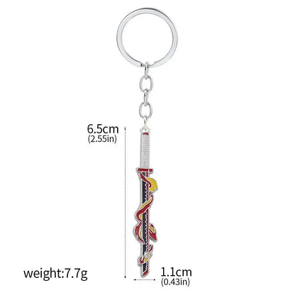 Demon Slayer Sword Keychains, Anime Kimetsu no Yaiba Tomioka Weapon Key Chains Accessories