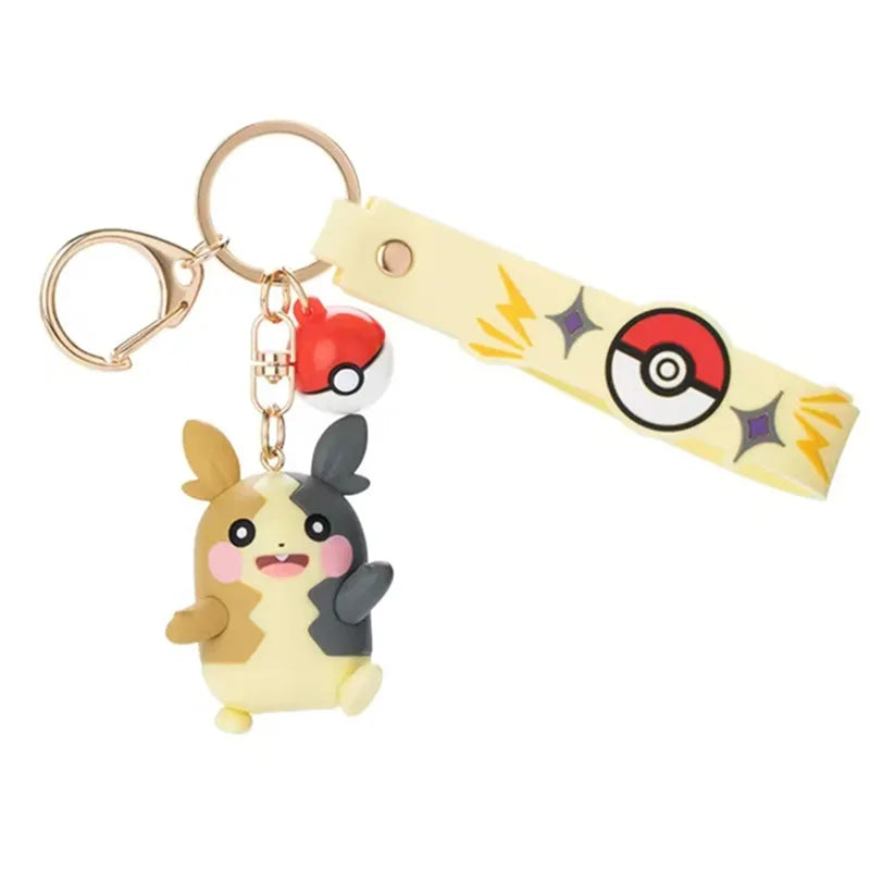 Pokemon Anime Keychain Pendant, Cubone Pikachu Gengar Snorlax Jigglypuff Mimikyu Key Chains