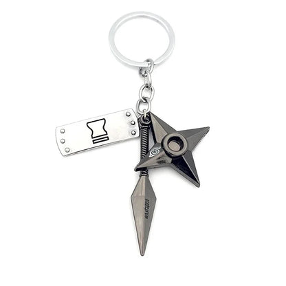 Naruto Shippuden Keychains Toy Kunai Shuriken Konoha Anime Key Chains Accessories Gift