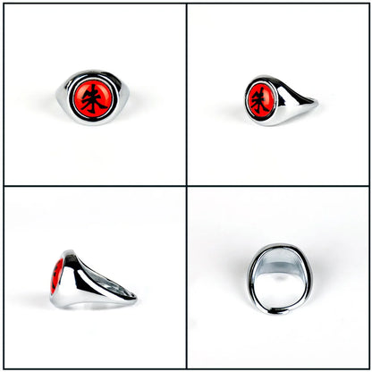 Naruto Shippuden Adjustable Akatsuki Ring Metal Cosplay Accessories Costumes