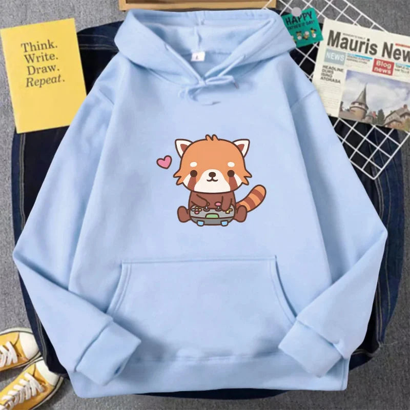 Kawaii Red Panda Gamer Hoodie