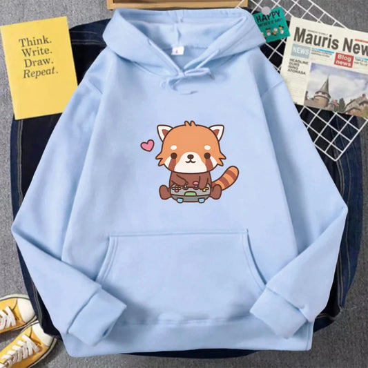 Kawaii Red Panda Gamer Hoodie