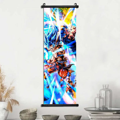 Dragon Ball Super Posters, Anime Wall Artwork Ultra Instinct Goku Vegeta Canvas Super Saiyan Hanging Scrolls Home Room Decor