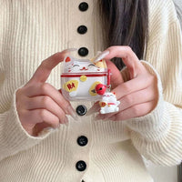 Kawaii Lucky Cat AirPods Case CLOUDANIMESTUDIO