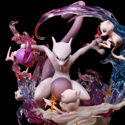 Pokemon Evolution LED Anime Figures, PVC Statue Model Toy Collections 20-35cm