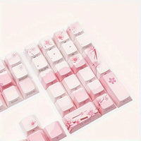 Cherry Blossom Keyboard Keycaps CLOUDANIMESTUDIO