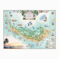 Sanibel & Captiva Islands 1000 Piece Jigsaw Puzzle Xplorer Maps CLOUDANIMESTUDIO