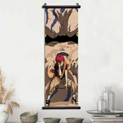 Hot NARUTO Shippuden Anime Scroll, Canvas Wall Art Hanging Posters, Konaha Leaf Ninjas and More