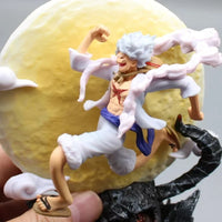 Fairy Nika Monkey D Luffy Anime Figure, One Piece Action Figurines Gear 5 With Moon 14 CM